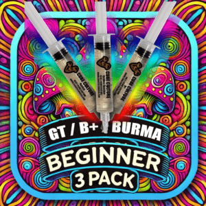 Cube Culture Beginner 3 PACK - Golden Teacher / B+ / Burma - Isolated Liquid Culture