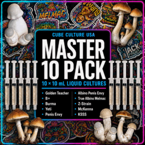 master 10 pack mushroom cultures cube culture