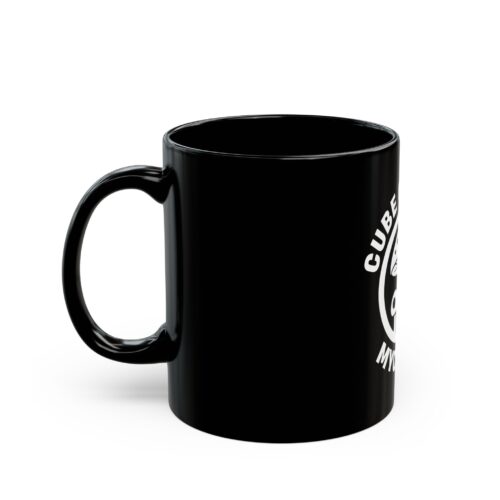 Cube Culture Mycology Black Mug - Cube Culture Design 11oz - Image 3