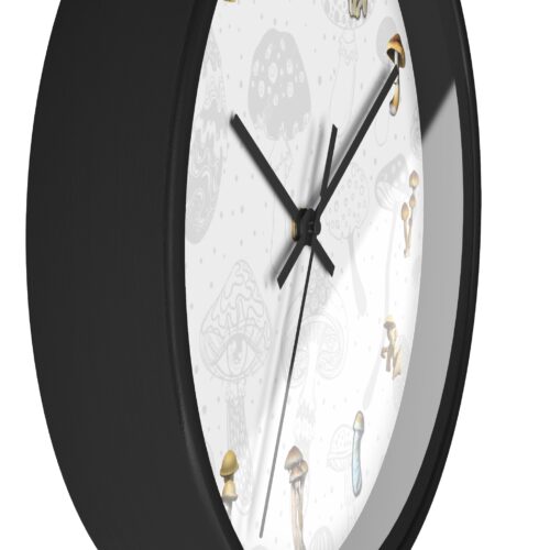 Cube Culture Created - Whimsical Mushroom Varieties Wall Clock - Cubensis Inspired - Image 3