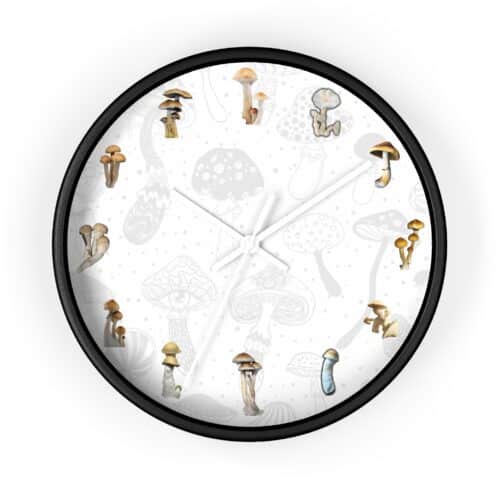 Cube Culture Created - Whimsical Mushroom Varieties Wall Clock - Cubensis Inspired - Image 4