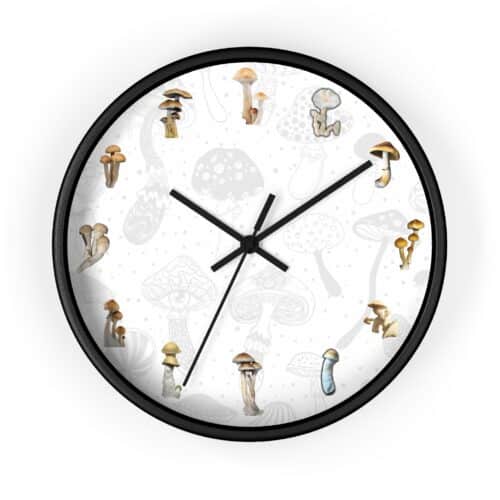 Cube Culture Created - Whimsical Mushroom Varieties Wall Clock - Cubensis Inspired - Image 2