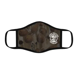 Cube Culture Mushroom Print Fitted Face Mask