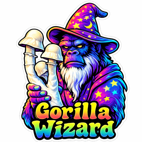 Gorilla Wizard – Genuine Isolated P. Cubensis Genetics Mushroom Liquid Culture (Gandalf X Makilla Gorilla) - Image 2