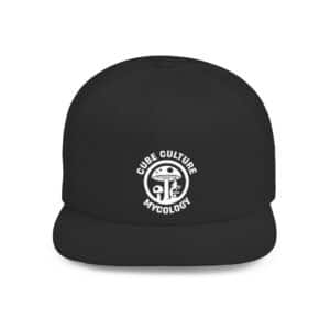 Cube Culture Flat Bill Snapback Hat — Cube Culture Embroidered Logo